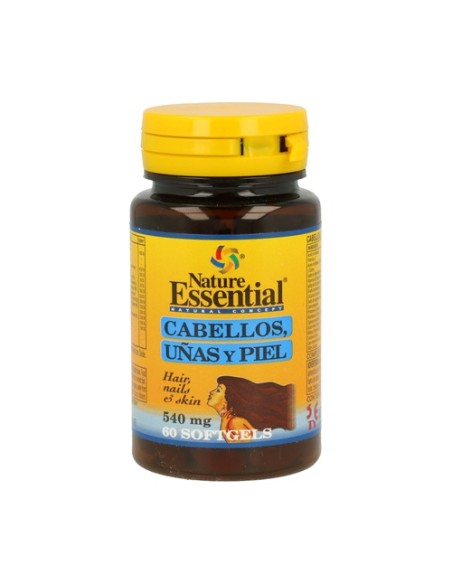Cabello, Uñas Y Piel 60 perlas de 540mg Nature Essential