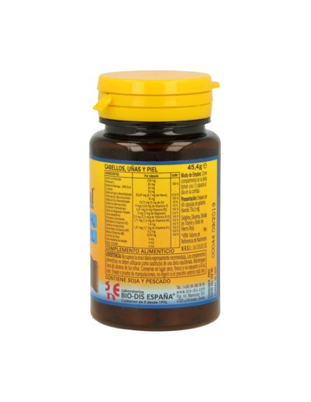 Cabello, Uñas Y Piel 60 perlas de 540mg Nature Essential