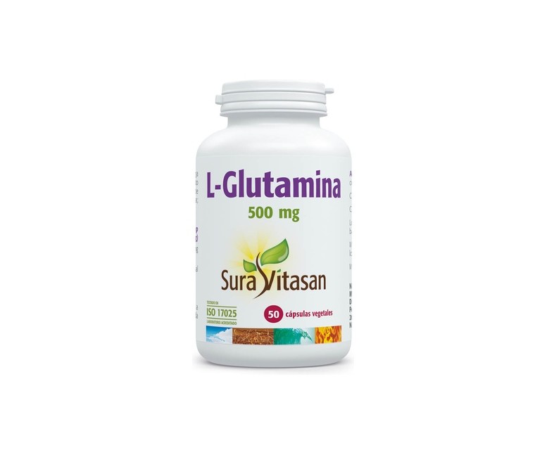 L-Glutamina 50 cápsulas de 500mg Sura Vitasan