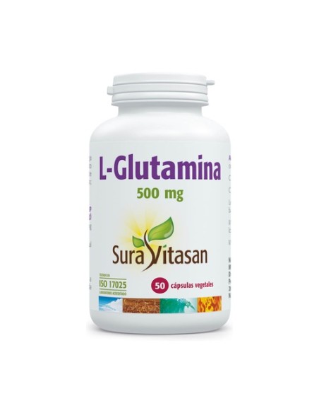 L-Glutamina 50 cápsulas de 500mg Sura Vitasan
