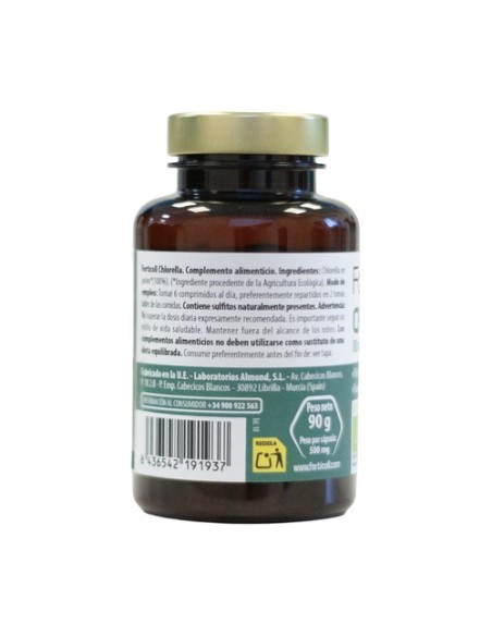 Clorella Bio 180 comprimidos de 500mg Forticoll