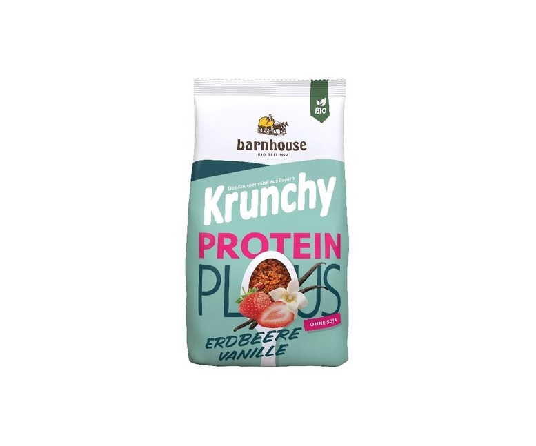 Muesli krunchy protein plus fresa vainilla 325 g Barnhouse
