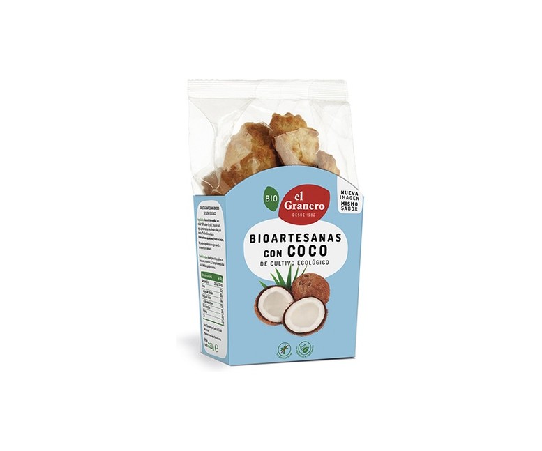 Galletas Artesanas con Coco Bio 220 g (Coco) El Granero Integral