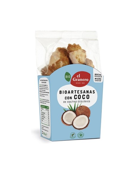Galletas Artesanas con Coco Bio 220 g (Coco) El Granero Integral