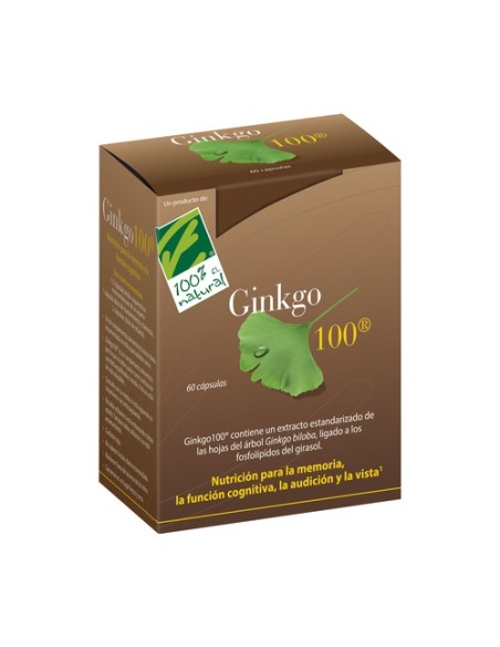 Ginkgo 100 60 cápsulas 100% Natural