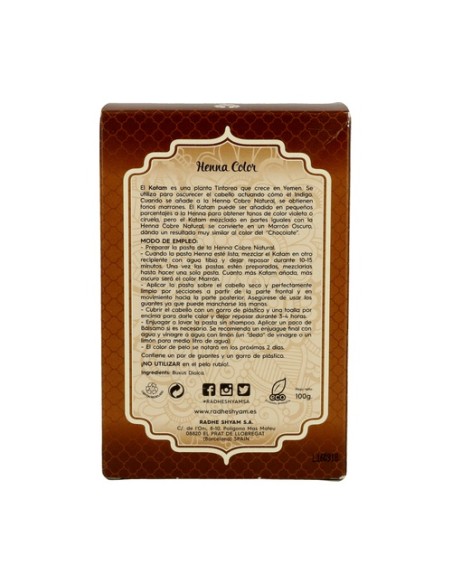 Henna Katam en Polvo 100 g Radhe Shyam