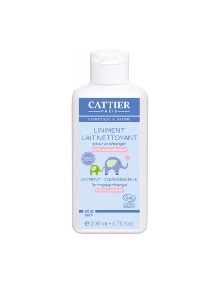 Linimento Leche Limpiadora para el Cambio de Pañal 200 ml Cattier