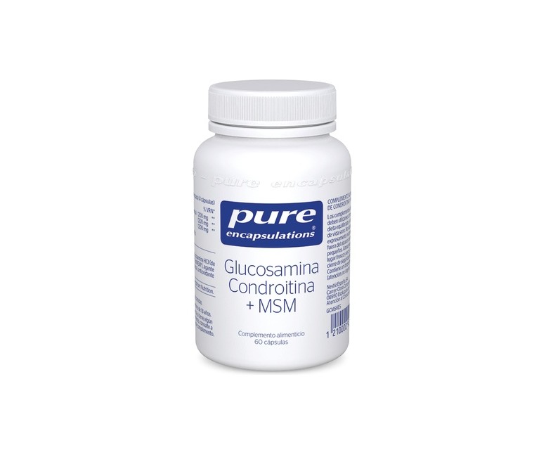 Glucosamina condroitina + MSM 60 cápsulas Pure Encapsulations