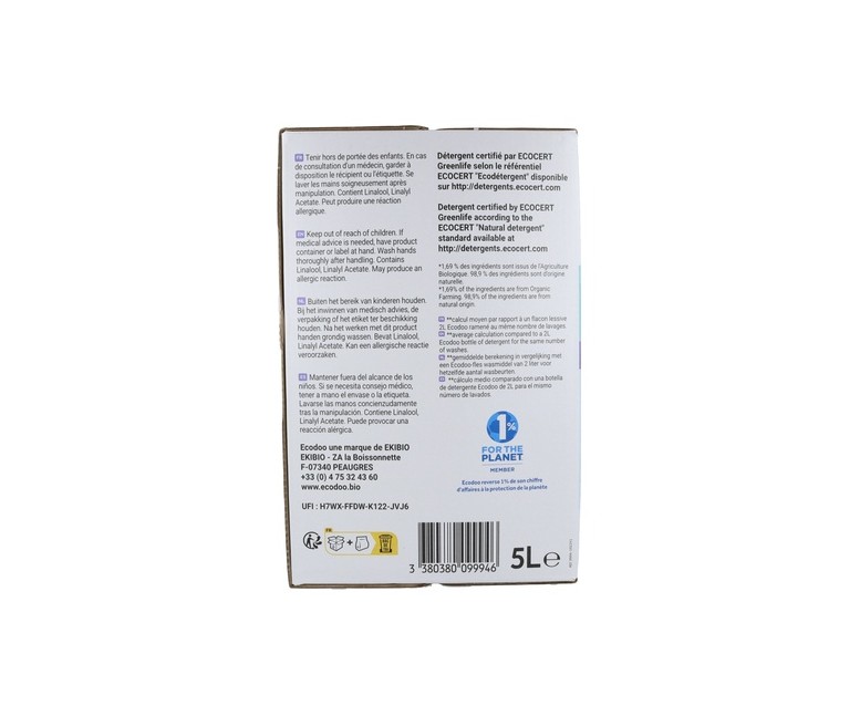 Detergente líquido lavandin 5 L Ecodoo