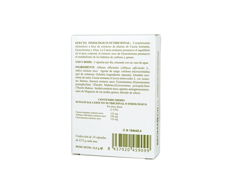Glycinet 24 cápsulas de 0.55g BROMATECH