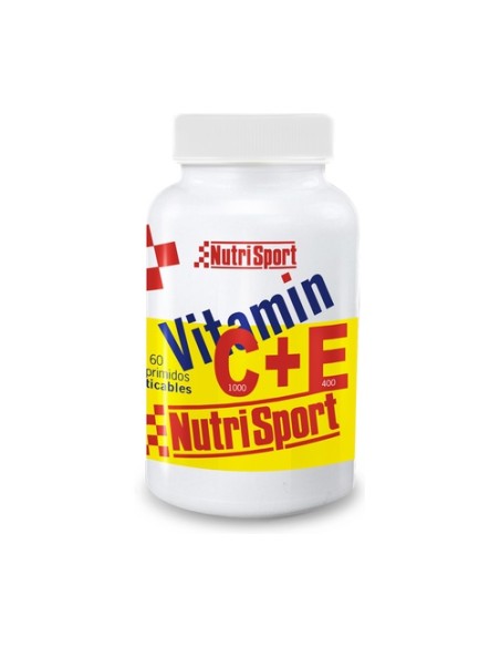 Vitamina C+E Masticables 60 comprimidos Nutrisport