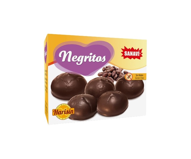 Negritos - bizcochos con chocolate 150 g Sanavi