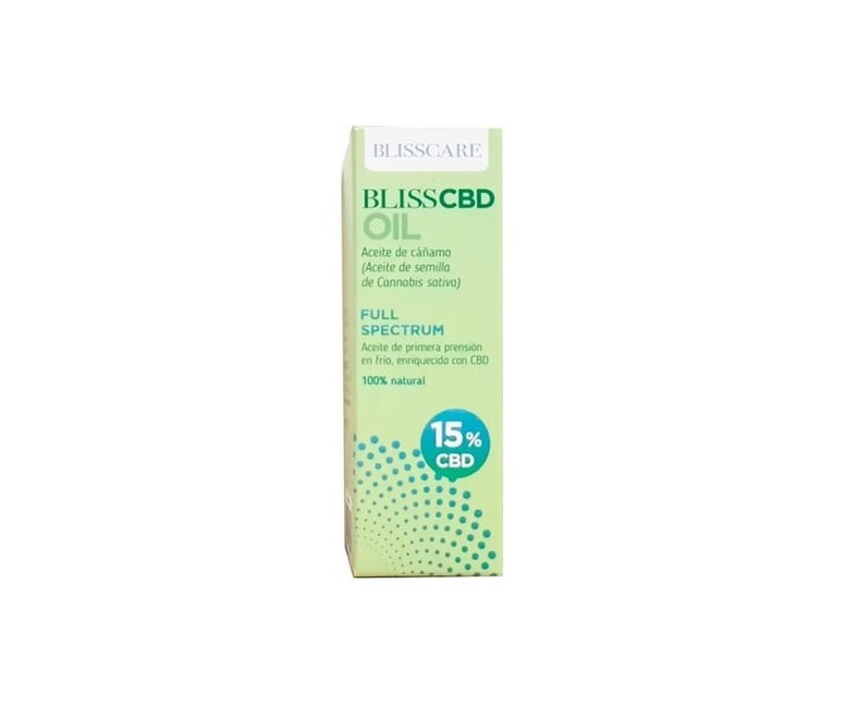 Blisscbd aceite de cáñamo 15% CBD 10 ml de aceite BLISSCARE