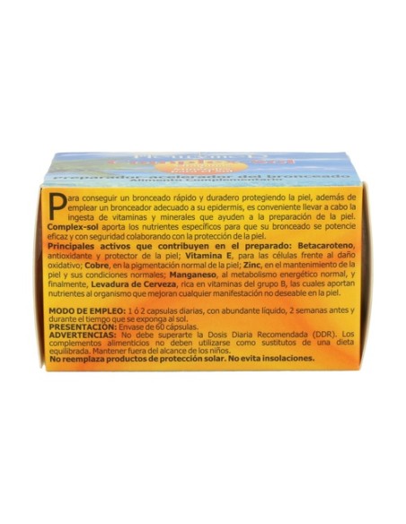 Complex Sol Vitaminas+Minerales Para El Sol 60 cápsulas Fleurymer
