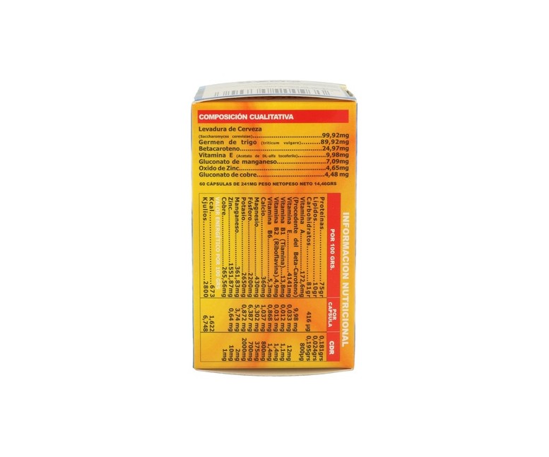 Complex Sol Vitaminas+Minerales Para El Sol 60 cápsulas Fleurymer