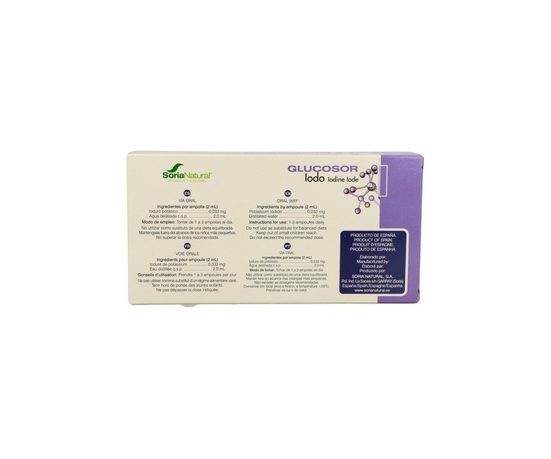 Glucosor Iodo 28 viales Soria Natural