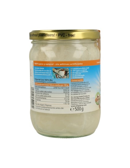 Pulpa de Coco Bio 500 g Dr. Goerg