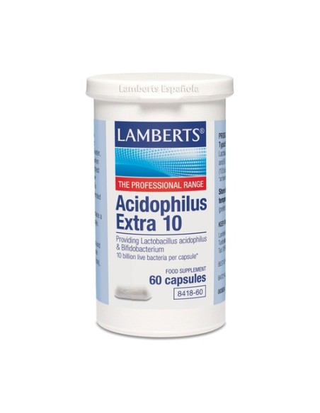 Acidophilus extra 10 60 cápsulas Lamberts