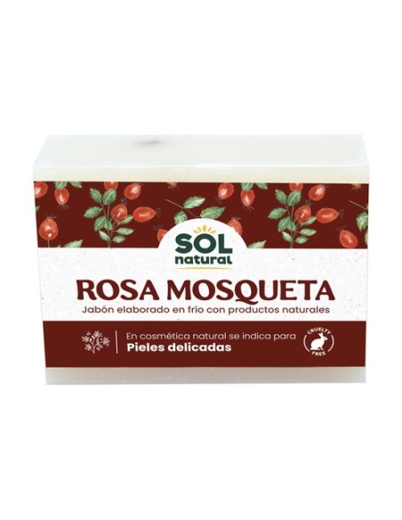 Jabón natural de rosa mosqueta 1 unidad (Rosa de mosqueta) Sol Natural