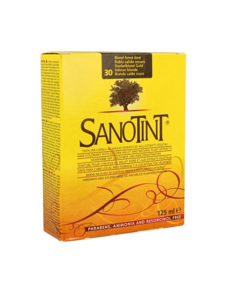 Tinte 30 Rubio Cálido Oscuro 125 ml (Rubio) Sanotint