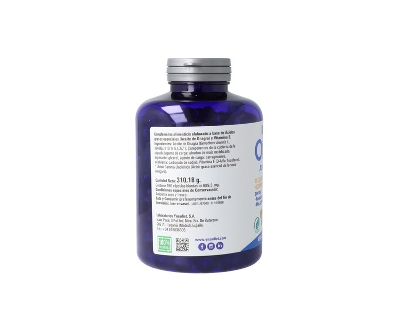 Onagra 450 perlas de 500mg Hijas del Sol