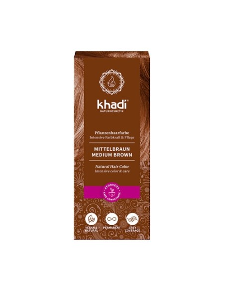 Tinte Vegetal Color Castaño Medio 100 g Khadi