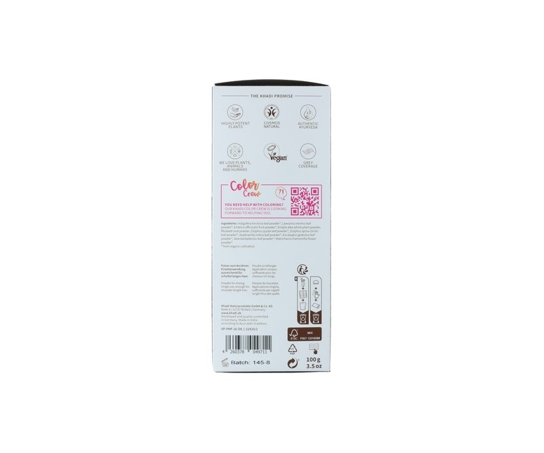 Tinte Vegetal Color Castaño Medio 100 g Khadi