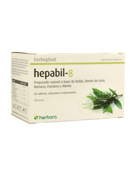Infusión Herboplant Hepabil 8 20 bolsitas infusoras Herbora