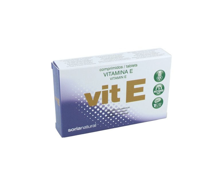 Vitamina E liberación sostenida 48 comprimidos de 200mg Soria Natural