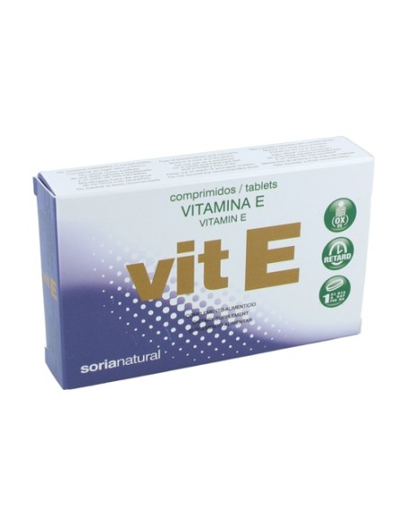 Vitamina E liberación sostenida 48 comprimidos de 200mg Soria Natural