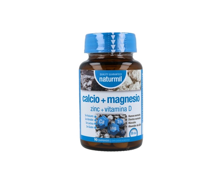Cálcio con Magnésio, Zinc y Vitamina D 90 comprimidos Naturmil