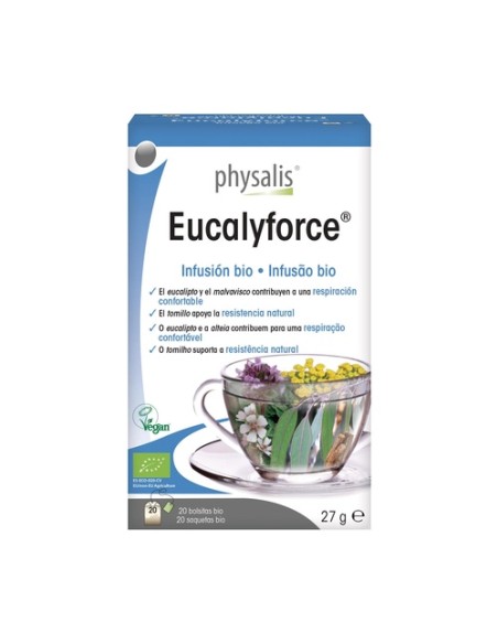 Eucalyforte Infusión Bio 20 bolsitas infusoras Physalis
