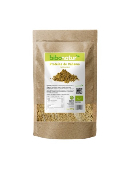 Proteína de cáñamo en polvo Eco 200 g de polvo Bibonatur