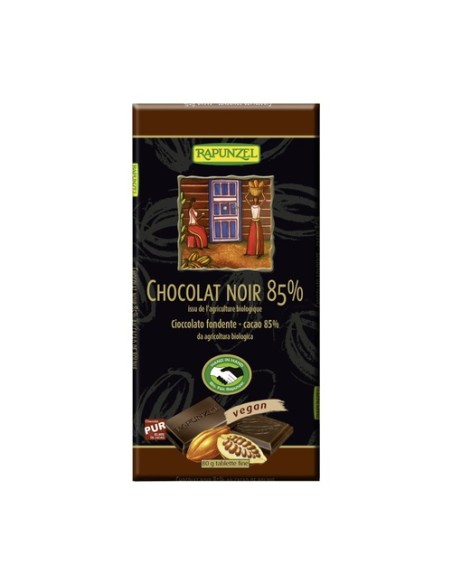 Chocolate negro vegan cacao 85% 80 g Rapunzel