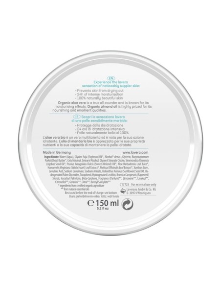 Crema 150 cara & cuerpo Basis Sensitiv 150 ml de crema Lavera