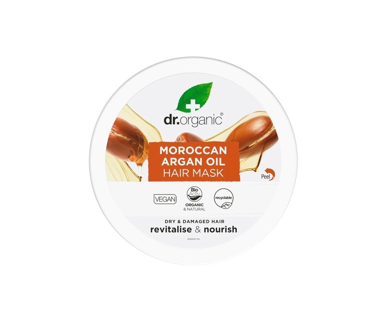 Mascarilla capilar Aceite de Argán Marroquí - cabello seco o dañado 200 ml Dr. Organic