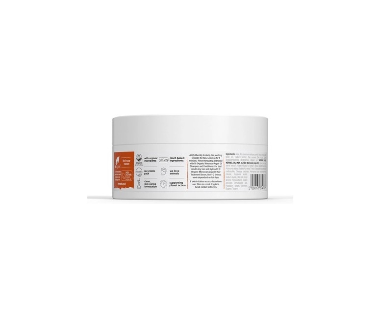 Mascarilla capilar Aceite de Argán Marroquí - cabello seco o dañado 200 ml Dr. Organic