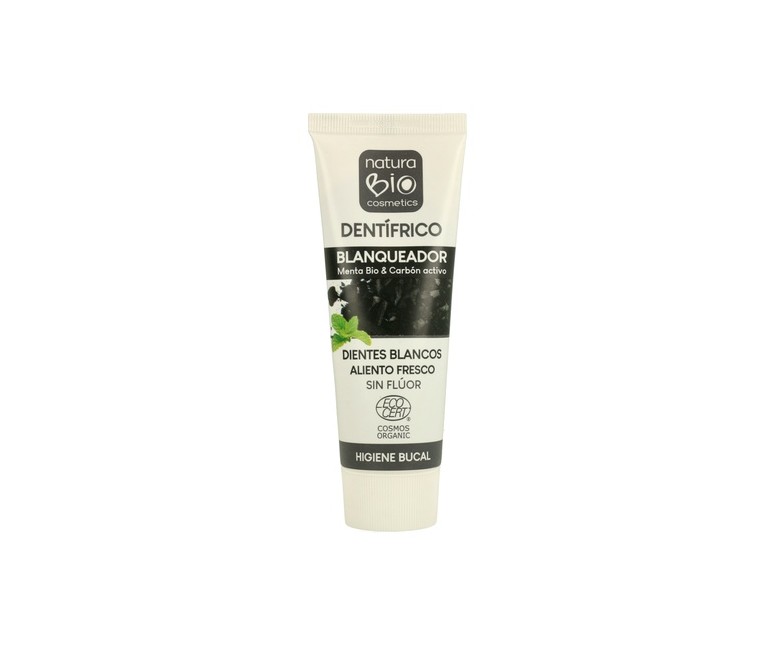 Dentífrico blanqueador Menta Bio & Carbón activo 75 ml NaturaBIO Cosmetics