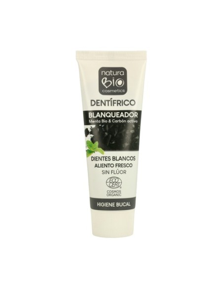 Dentífrico blanqueador Menta Bio & Carbón activo 75 ml NaturaBIO Cosmetics
