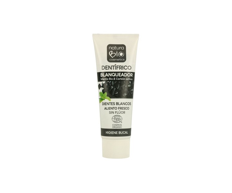 Dentífrico blanqueador Menta Bio & Carbón activo 75 ml NaturaBIO Cosmetics