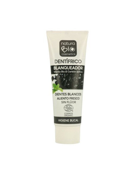 Dentífrico blanqueador Menta Bio & Carbón activo 75 ml NaturaBIO Cosmetics