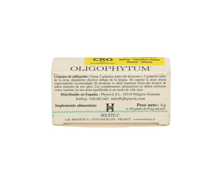 Oligophytum Cromo (H2 CRO) 100 comprimidos sublinguales Holistica
