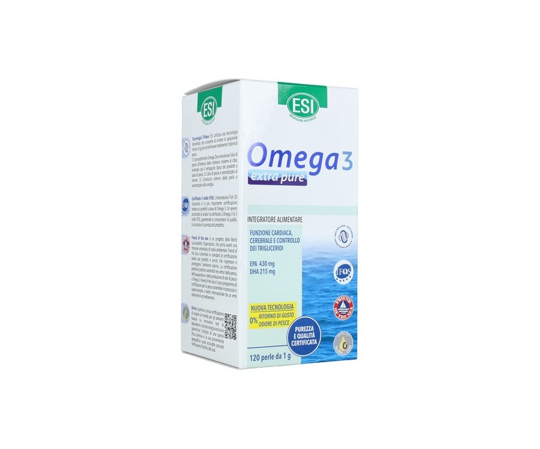 Omega 3 extra pure 120 perlas de 1g ESI