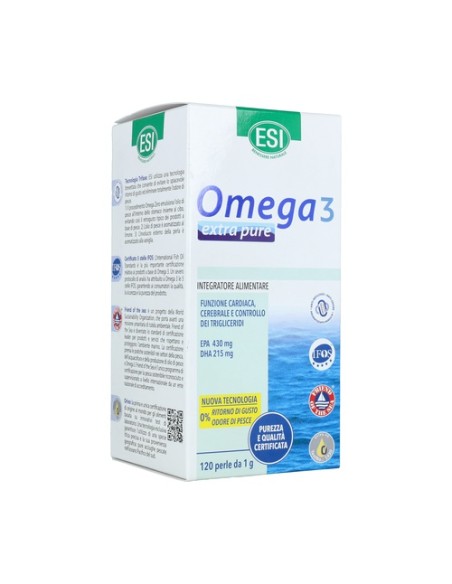 Omega 3 extra pure 120 perlas de 1g ESI