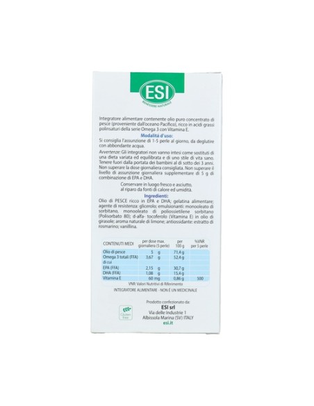 Omega 3 extra pure 120 perlas de 1g ESI