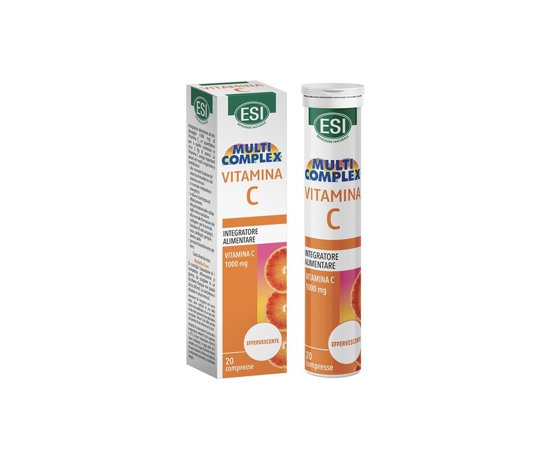 Vitamina C 1000 mg 20 tabletas efervescentes ESI - TREPAT DIET