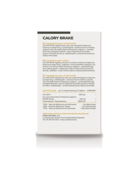 Calory brake 24 comprimidos de 1000mg Soria Natural