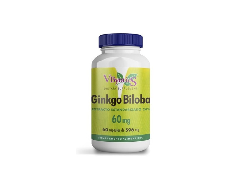 Ginkgo biloba 60 mg 60 cápsulas Vbyotics