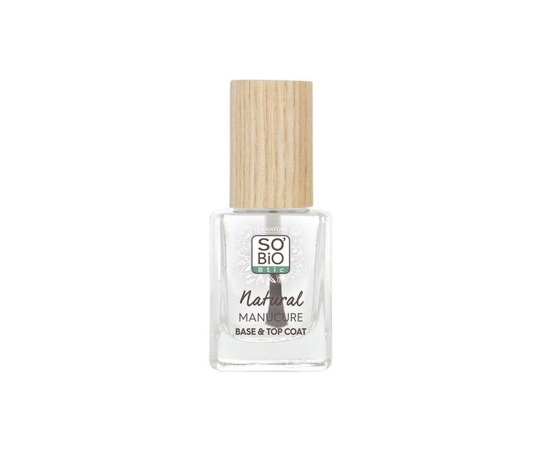 Base y esmalte uñas 2 en 1 transparente 11 ml So'Bio