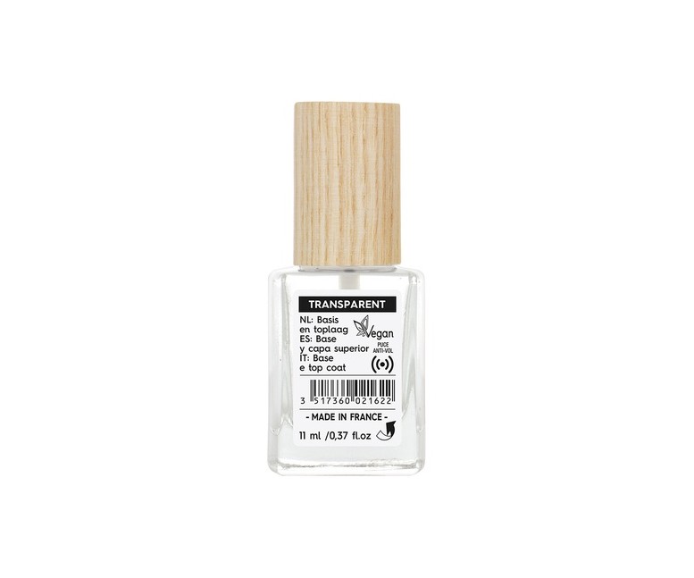 Base y esmalte uñas 2 en 1 transparente 11 ml So'Bio